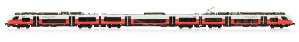 Jägerndorfer JC73202 - N - 3-tlg. Triebzug Rh 4746 Desiro Cityjet, ÖBB, Ep. VI - DC-Sound